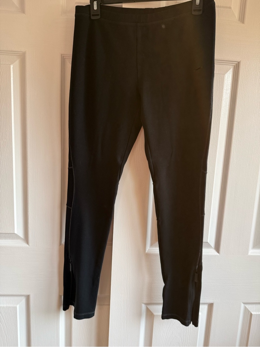 Gucci Viago Black Ankle Zip Leggings made in Italy Gucci web at waistband Large - Picture 2 of 10